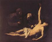 Jusepe de Ribera St.Sebastian.St.Irene,and St.Lucila oil painting artist